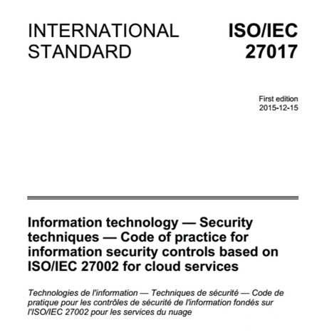 ISO27017云服务安全管理体系